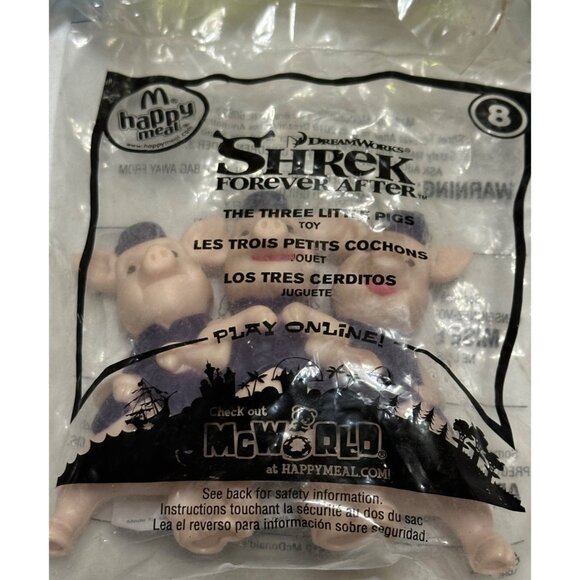 VINTAGE RANDOM LOT of 8 McDonald's Corporation Plastic Toys (NEW IN PACKAGE) - Picture 7 of 9